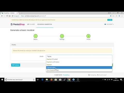 Crear modulo prestashop 1.6