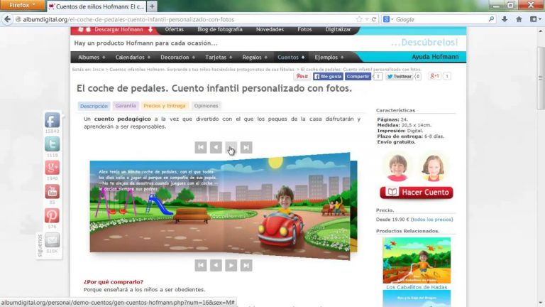 Crear cuentos personalizados gratis