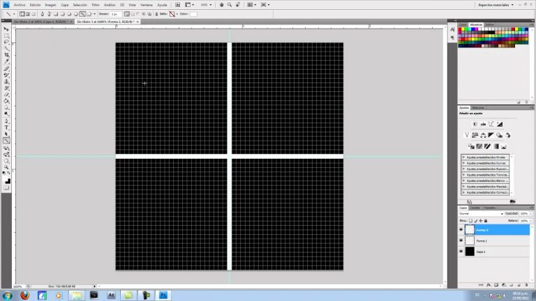 Photoshop crear cuadricula